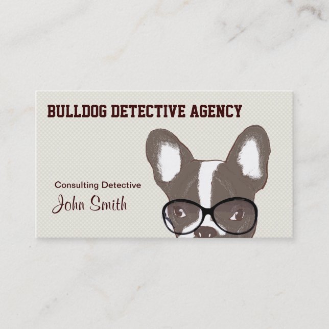 Bulldog Detective Agency Business Card (Front)