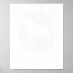 Bulldog Dna I Fingerprint American Bulldog Poster