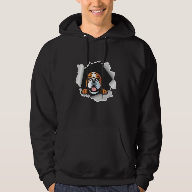 Bulldog Dog    For Father s Day Hoodie (Front)