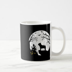 Bulldog Dog In The Moon Halloween Costume Men Wome Coffee Mug