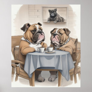 Bulldog Dog Poster