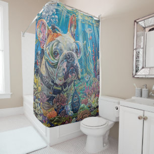 Bulldog Dog Scuba Diving Underwater
