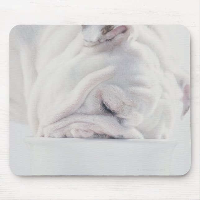 Bulldog Eating Mouse Pad (Front)