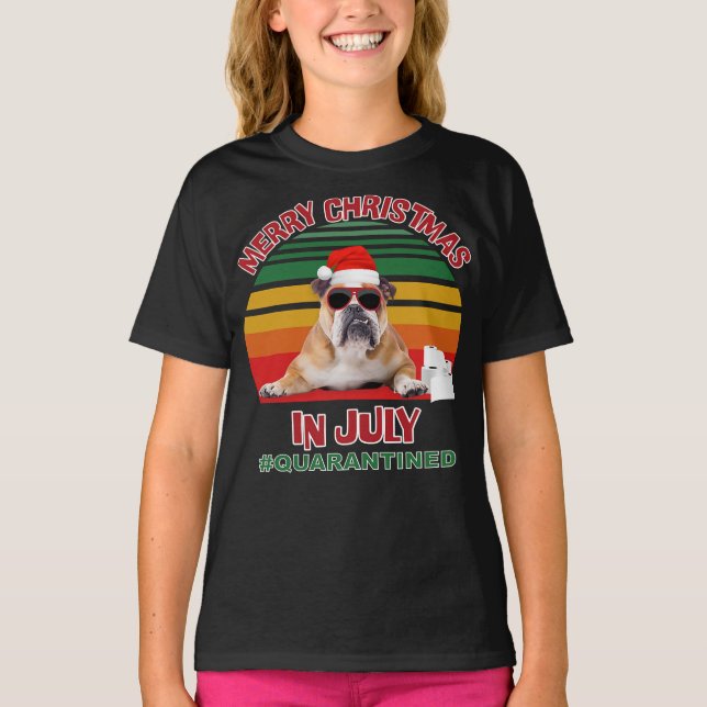 Bulldog en quarantaine T-shirt été (Devant)