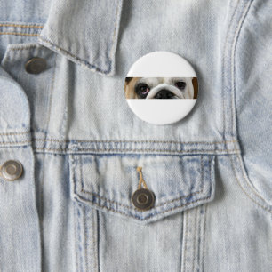 Bulldog Eyes 2 Inch Round Button