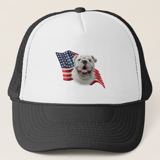 Bulldog Flag Trucker Hat (Front)