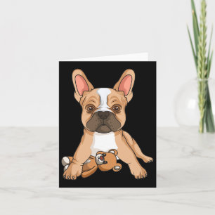 Bulldog Frenchie Love Cute Dog Mom Fun Girls Card