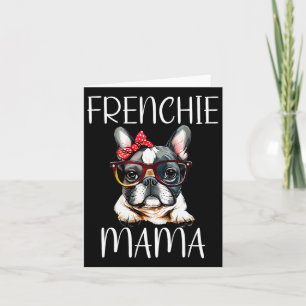 Bulldog Frenchie Mama Watercolor Dog Mother's Day  Card