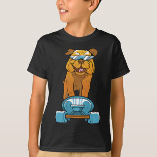 Bulldog Fun Skateboarding French Bulldog Puppy Gif T-Shirt