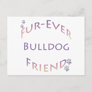 Bulldog Furever Postcard