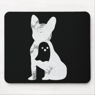 Bulldog Ghost Lazy Diy Halloween Costume Frenchie Mouse Pad