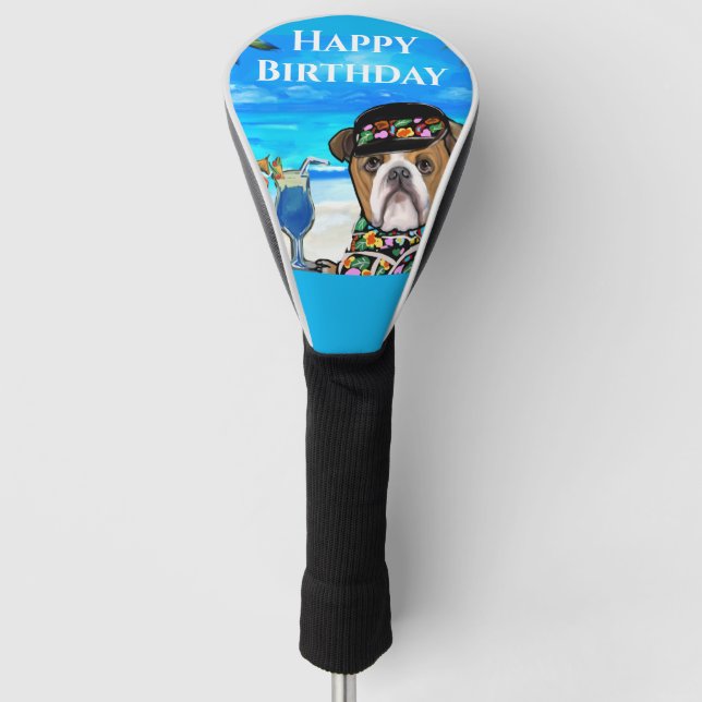 Bulldog             golf head cover (Front)