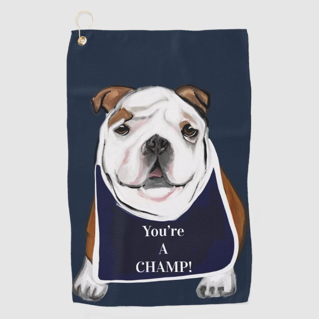 BULLDOG  GOLF TOWEL (Front)
