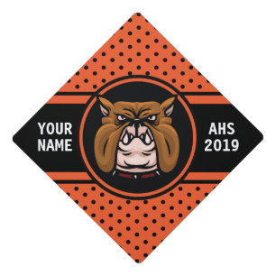 Bulldog Graduation Cap Topper