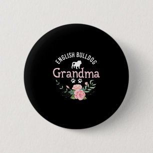 Bulldog Grandma Gifts Women Cute Dog Lover Christm 2 Inch Round Button