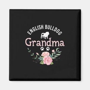 Bulldog Grandma Gifts Women Cute Dog Lover Christm Magnet
