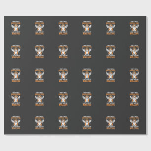Bulldog Guardian Angel Dog Wrapping Paper
