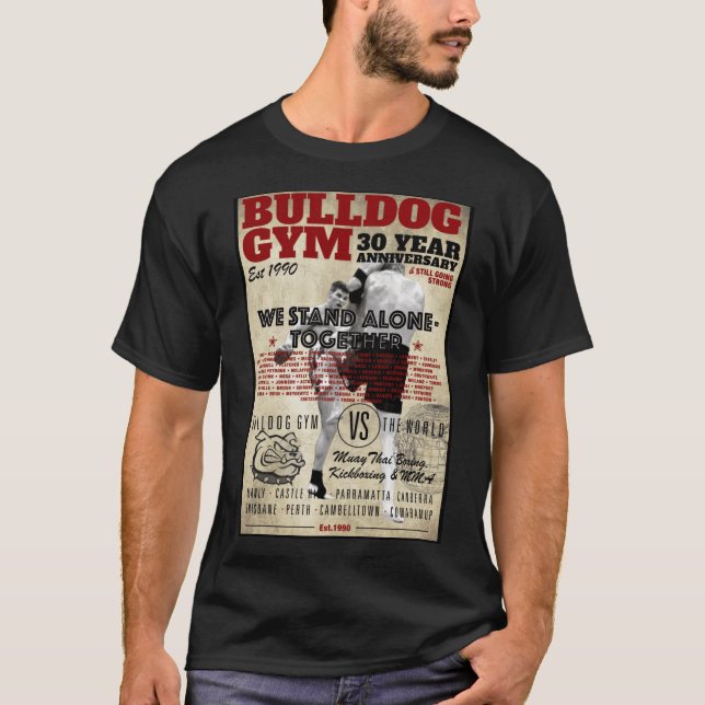 Bulldog Gym 30 years boy T-Shirt (Front)