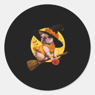 Bulldog Halloween Costume Men Women Kids Dog 1 Classic Round Sticker