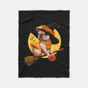 Bulldog Halloween Costume Men Women Kids Dog 1 Fleece Blanket