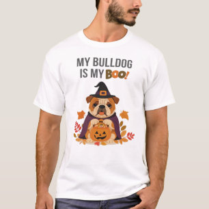 Bulldog Halloween Costume My Bulldog is My Boo Do T-Shirt