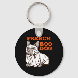 Bulldog Halloween Fun Halloween Costume Boo Dog  Keychain