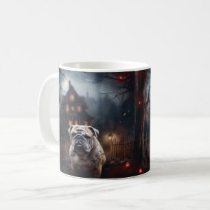 Bulldog Halloween Scary Coffee Mug