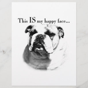 Bulldog Happy Face