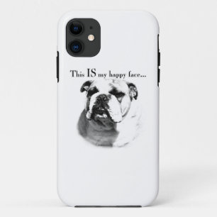Bulldog Happy Face iPhone 11 Case