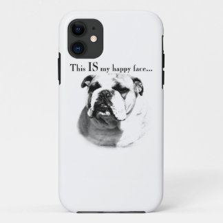 Bulldog Happy Face iPhone 11 Case