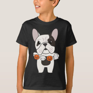 Bulldog Happy Halloween Pumpkin Dogs Halloween T-Shirt