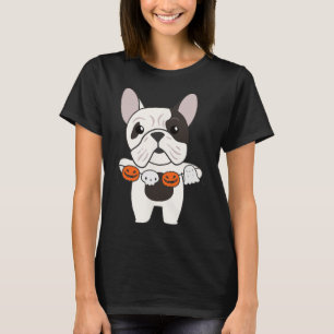 Bulldog Happy Halloween Pumpkin Dogs Halloween T-Shirt