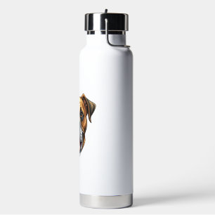 Bulldog head. Bulldog dog Water Bottle