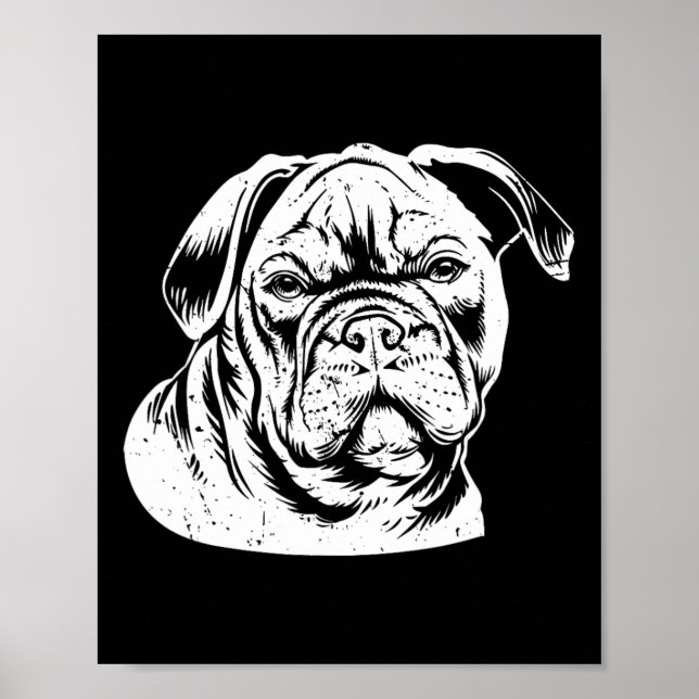 Bulldog Head  Poster (Front)