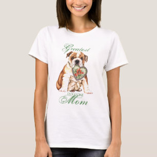 Bulldog Heart Mom T-Shirt