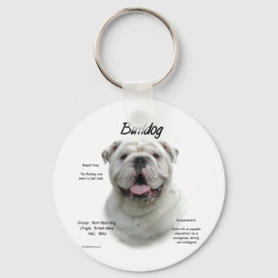 Bulldog History Design Keychain