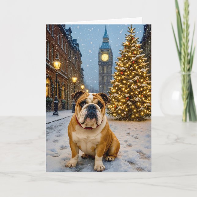 Bulldog Holiday Card (Front)