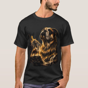 Bulldog Howling, American Bulldog Mom Gift T-Shirt