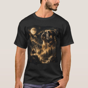 Bulldog Howling to The Moon, Bulldog Mom Gift T-Shirt