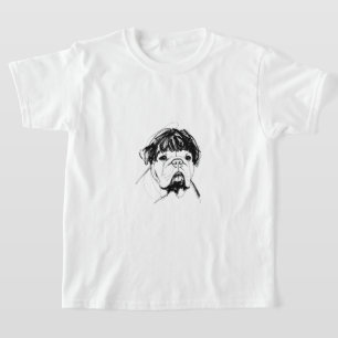 Bulldog In a Wig (Style 2) Fine Art T-Shirt
