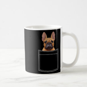 Bulldog In Breast Pocket Frenchie Pocket  Coffee Mug