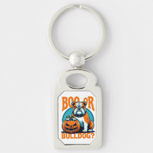 Bulldog in Pop Art Styls Halloween Keychain