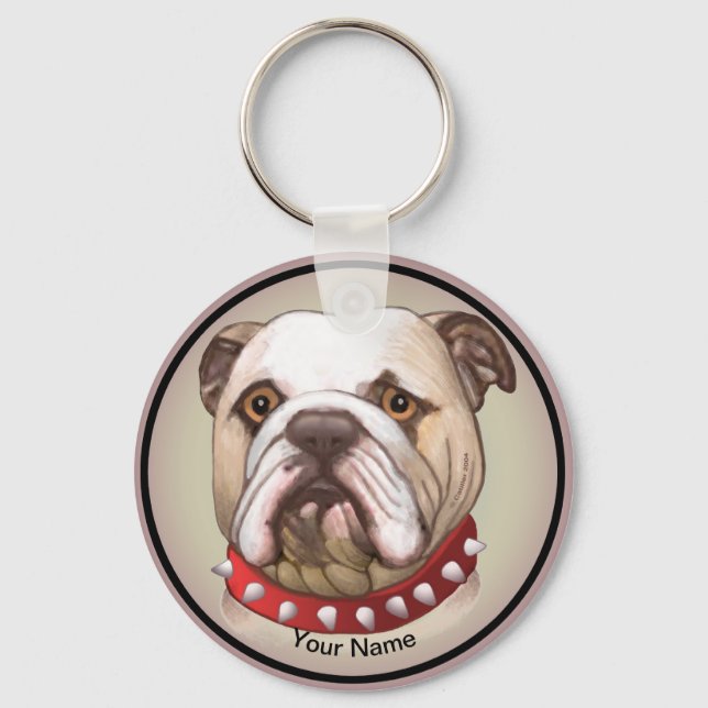 Bulldog Keychain (Front)