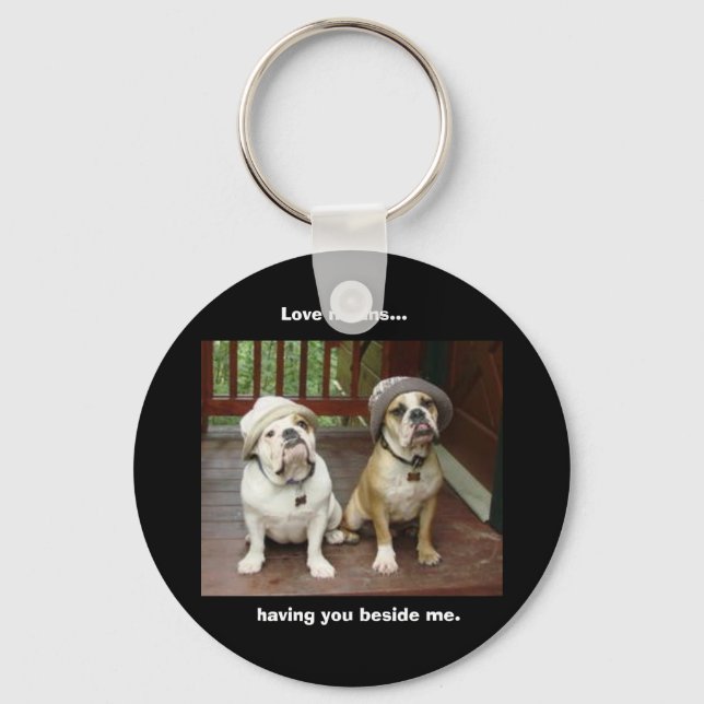 Bulldog Keychain (Front)