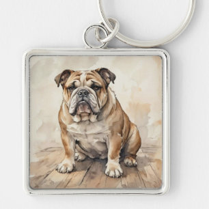 Bulldog Keychain
