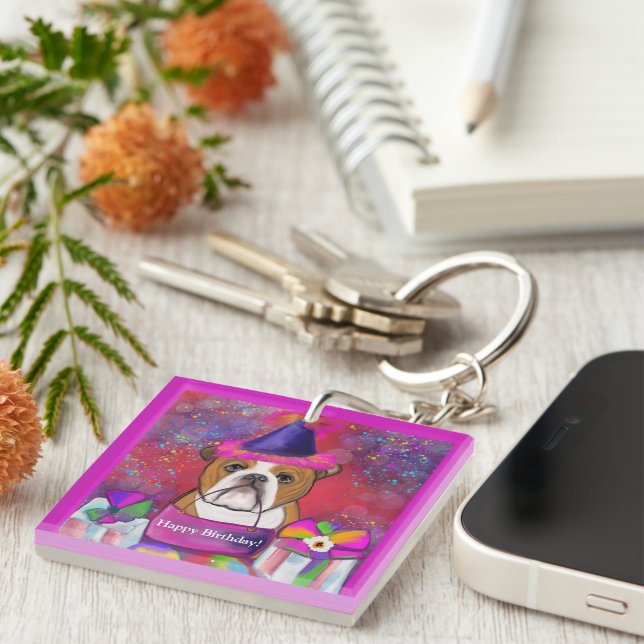 Bulldog        keychain (Front Right)