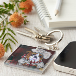 Bulldog  keychain