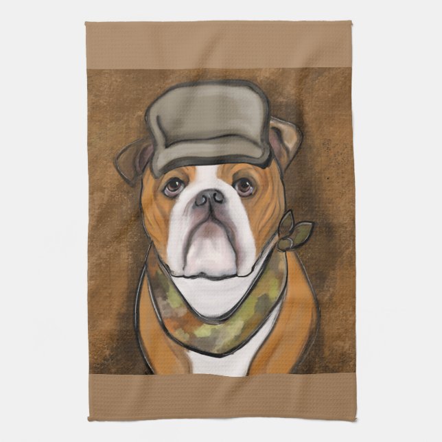 Bulldog               kitchen towel (Vertical)