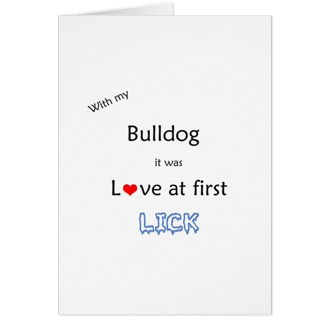 Bulldog Lick Design (Front)