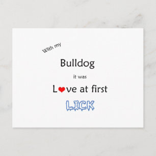 Bulldog Lick Design Postcard